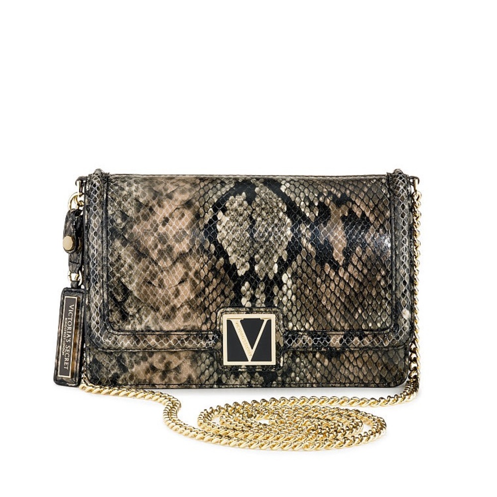 Victorias Secret Medium Handbag in Natural Python